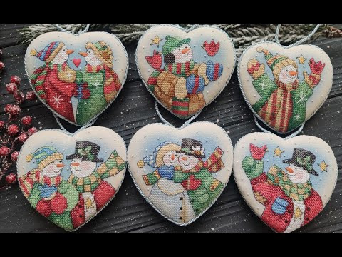 Игрушки "Snowman hearts ornaments" - от распаковки набора до оформления Игрушки "Snowman hearts ornaments" - от распаковки набора до оформления