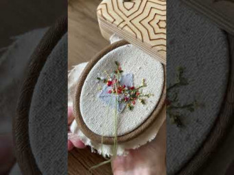#вышивка #embroidery #embroiderytutorial #handmade #embroideryflowers #diy #beads #beadsembroidery