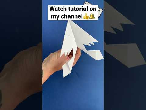 Paper Airplane with Flexible Wings #shorts Paper Airplane with Flexible Wings #shorts