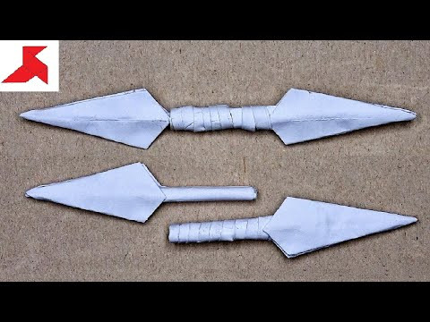 DIY - How to make DOUBLE KUNAI from A4 paper
