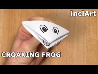 INCLART CROAKING FROG ORIGAMI | HOW TO MAKE A FROG TUTORIAL