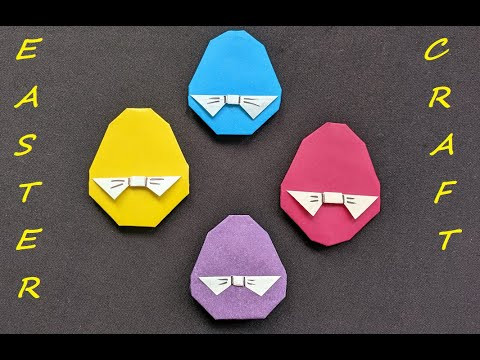 Пасхальные яйца оригами с бантиком | Origami Easter eggs with bow Пасхальные яйца оригами с бантиком | Origami Easter eggs with bow