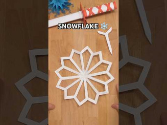 HOW TO MAKE A PAPER SNOWFLAKE TUTORIAL | INCL ART SNOWFLAKE
