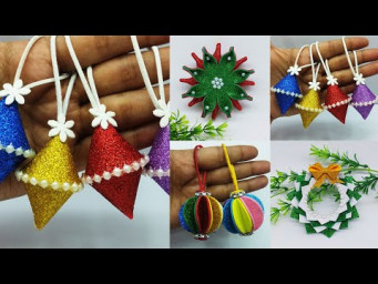 4 Types Of Christmas Ornaments - Christmas Decoration Ideas at Home - Decorate With Me - Dollar Tree
