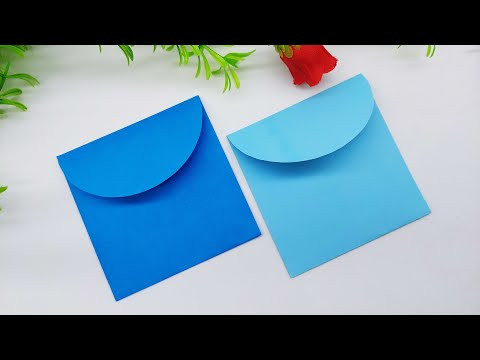 Envelope Making With Paper (With Glue and Scissors) at Home - Origami Envelope - DIY Crafts