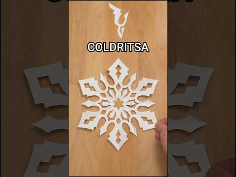 HOW TO MAKE PAPER COLDRITSA SNOWFLAKE INSTRUCTION ❄️ CHRISTMAS DECORATION IDEAS INCLART