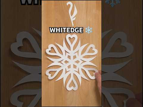 DIY PRESENT SNOWFLAKE WHITEDGE STEP BY STEP | EASY CHRISTMAS DIY PAPERCRAFT | INCLART