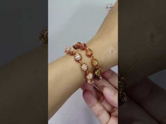 Spiral bracelet - Free tutorial video link above the title  #shortsvideo #wireworks