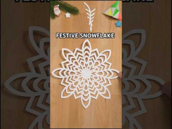 HOW TO MAKE PAPER FESTIVE SNOWFLAKE TUTORIAL | CHRISTMAS DECOR DIY GUIDE INCL ART
