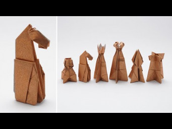 CHESS ORIGAMI - KNIGHT ♘ (Jo Nakashima)