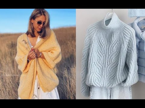 Женские модели спицами - кардиган, свитер, джемпер, берет Женские модели спицами - кардиган, свитер, джемпер, берет