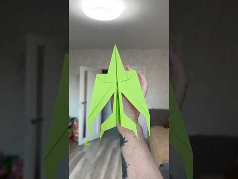 Best Paper Airplane Ever &ndash; 220 Feet Indoors! My Room Can&rsquo;t Handle This Flight #airplane #diy