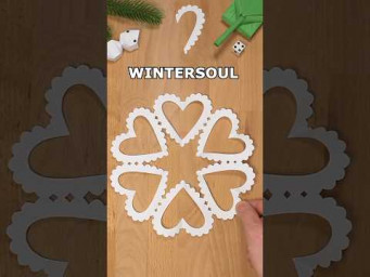 EASY TUTORIAL: HOW TO MAKE A WINTERSOUL SNOWFLAKE | CHRISTMAS DECORATION IDEAS INCLART #coolidea